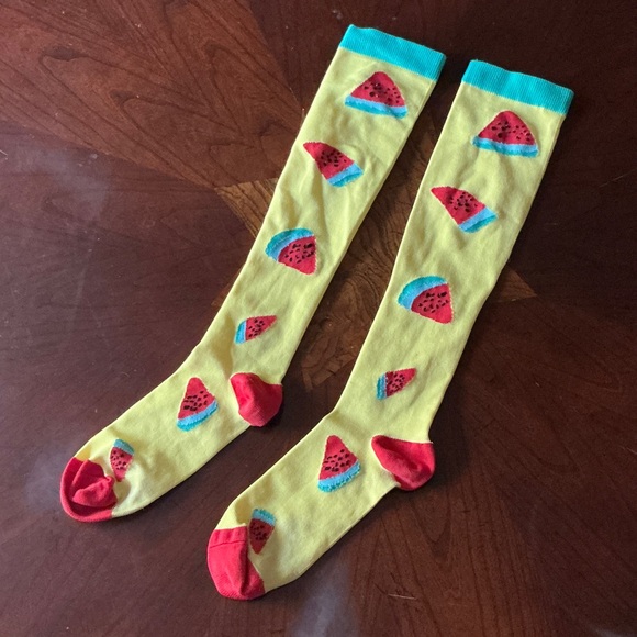 Watermelon Patterned Knee-High Socks - Picture 1 of 2